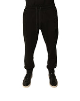 Dolce & Gabbana Black Cotton Jogger Men Sweatpants Pants - Joggers