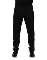 Dolce & Gabbana Black Cotton Jogger Sweatpants Trouser Pants - Joggers