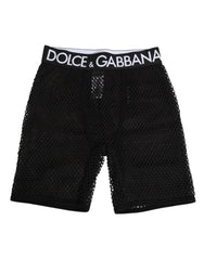 Dolce & Gabbana Black Cotton Logo Shorts Midi Trouser Underwear - IT2 | S - Boyshorts