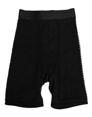 Dolce & Gabbana Black Cotton Logo Shorts Midi Trouser Underwear - IT2 | S - Boyshorts