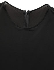 Dolce & Gabbana Black Cotton Long Sleeves Sheath Maxi Dress - IT40|S