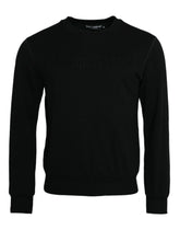 Dolce & Gabbana Black Cotton Long Sleeves Sweatshirt Sweater - IT44 | XS - Sweatshirts