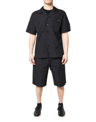 Dolce & Gabbana Black Cotton Men Pajama Set Sleepwear - Pajamas