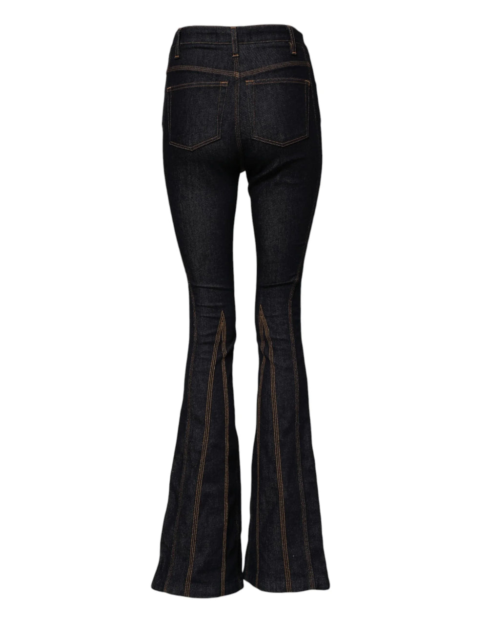 Dolce & Gabbana Black Cotton Mid Waist Bootcut Denim Jeans - IT38 | XS - Jeans