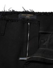 Dolce & Gabbana Black Cotton Mid Waist Flared Denim Jeans - IT40|S - Jeans