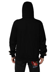 Dolce & Gabbana Black Cotton Plaque Track Cardigan Sweater - IT44 | XS - Cardigans
