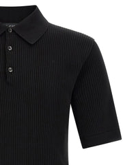 Dolce & Gabbana Black Cotton Polo Shirt