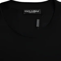 Dolce & Gabbana Black Cotton Round Neck Short Sleeves T-shirt - IT54 | XL - T-Shirts