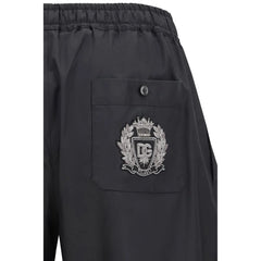 מכנסי כותנה שחורים של Dolce & Gabbana