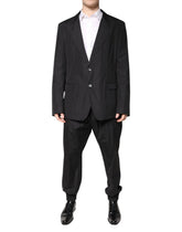 Dolce & Gabbana Black Cotton Single Breasted 2 Piece Suit - IT58 | 3XL - Suits