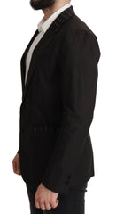 Dolce & Gabbana Black Cotton Single Breasted Blazer Jacket - Sport Jackets
