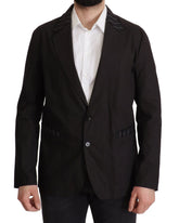 Dolce & Gabbana Black Cotton Single Breasted Blazer Jacket - Sport Jackets