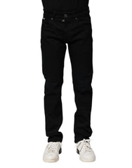 Dolce & Gabbana Black Cotton Skinny Denim Jeans - IT44 | XS