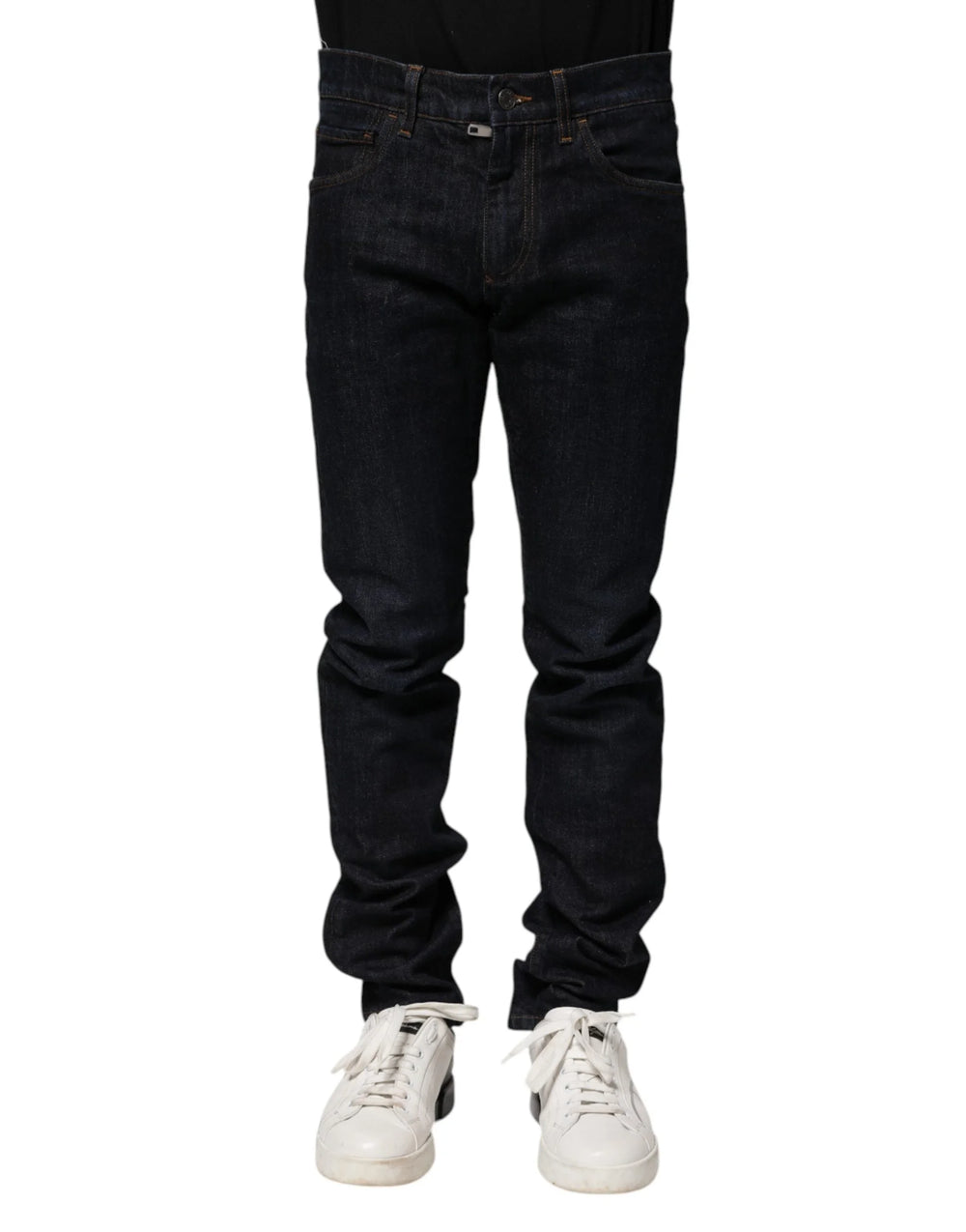 Dolce & Gabbana Black Cotton Skinny Denim Men Jeans - IT46 | S - Jeans