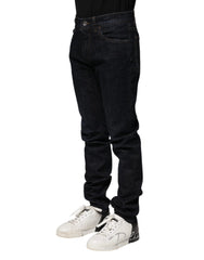 Dolce & Gabbana Black Cotton Skinny Denim Men Jeans - IT46 | S - Jeans