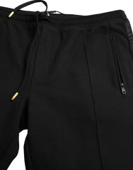Dolce & Gabbana Black Cotton Skinny Jogger Sweatpants Pants - IT44 | XS - Joggers