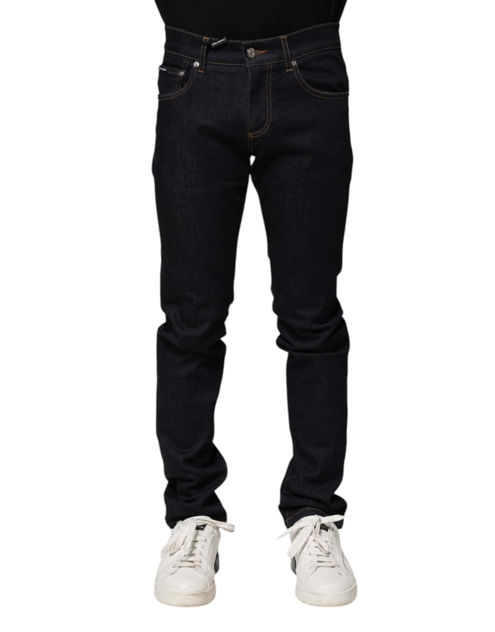 Dolce & Gabbana Black Cotton Skinny Men Denim Jeans - IT44 | XS - Jeans