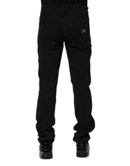 Dolce & Gabbana Black Cotton Skinny Men Denim Jeans - IT44 | XS - Jeans