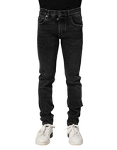 Dolce & Gabbana Black Cotton Skinny Men Denim Jeans - IT46 | S - Jeans