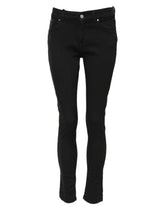 Dolce & Gabbana Black Cotton Skinny Mid Waist Denim Jeans - IT38 | XS - Jeans