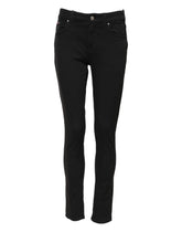 Dolce & Gabbana Black Cotton Skinny Mid Waist Denim Jeans - IT40|S - Jeans