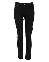 Dolce & Gabbana Black Cotton Skinny Mid Waist Denim Jeans - IT40|S - Jeans