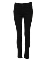 Dolce & Gabbana Black Cotton Skinny Mid Waisted Denim Jeans - IT38 | XS - Jeans