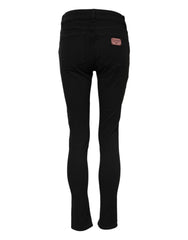 Dolce & Gabbana Black Cotton Skinny Mid Waisted Denim Jeans - IT38 | XS - Jeans