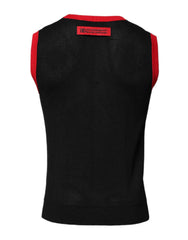 Dolce & Gabbana Black Cotton Slim Fit Round Neck T-shirt - IT48 | M - Tank Tops