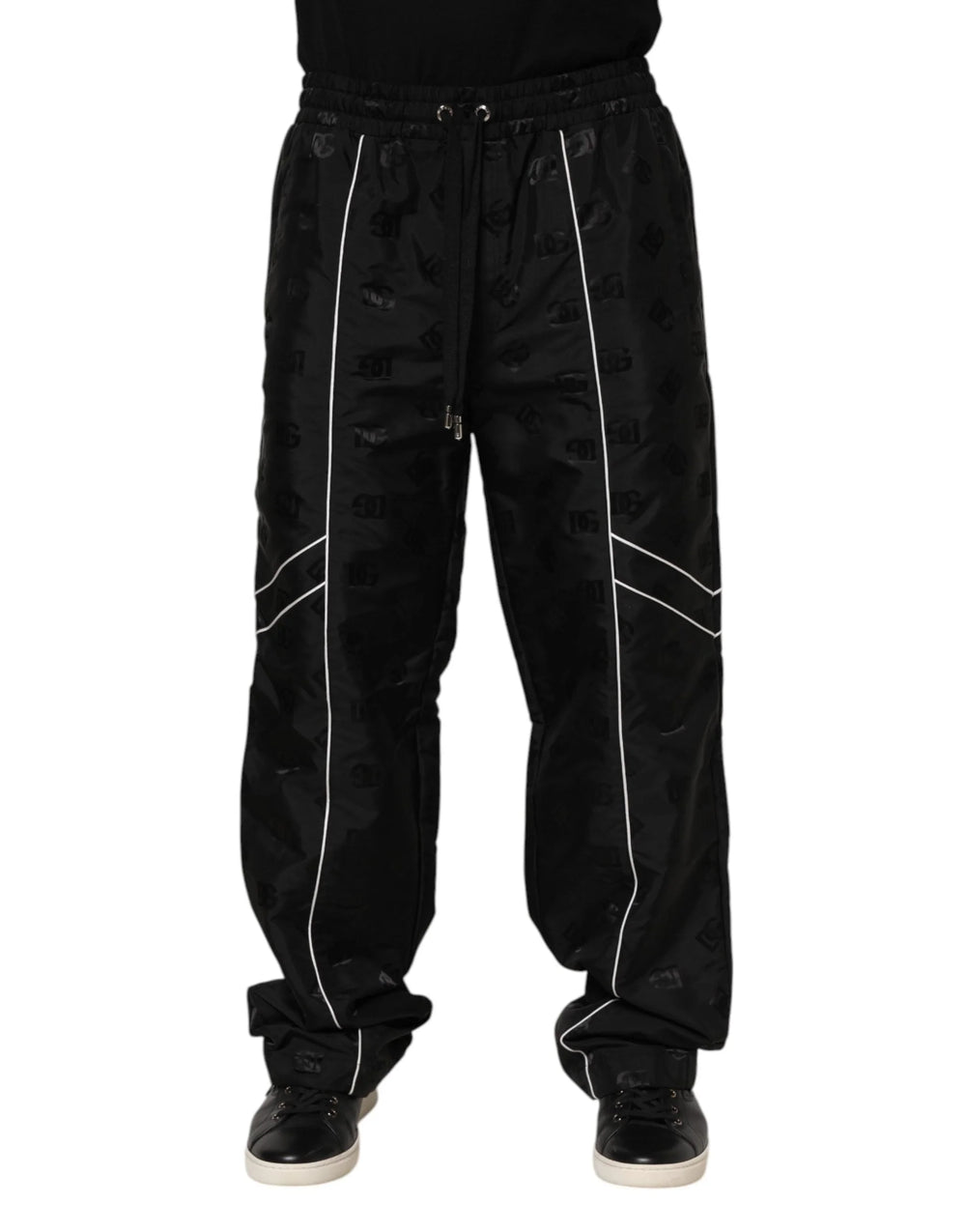 Dolce & Gabbana Black Cotton Straight Jogger Sweatpants Pants - IT48 | M - Joggers
