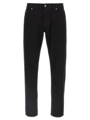 Dolce & Gabbana Black Cotton Straight-Leg Jeans - IT58 | 4XL