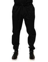 Dolce & Gabbana Black Cotton Stretch Casual Trouser Pants - IT58 | XXL - Trousers