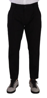 Dolce & Gabbana Black Cotton Stretch Chinos Trouser Jeans - IT48 | M - Jeans