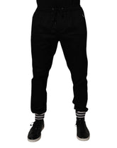 Dolce & Gabbana Black Cotton Stretch Jogger Sweatpants Pants - IT50 | L - Joggers
