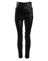 Dolce & Gabbana Black Cotton Stretch Lurex Thread Skinny Pants - IT40|S - Jeans