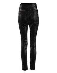 Dolce & Gabbana Black Cotton Stretch Lurex Thread Skinny Pants - IT40|S - Jeans