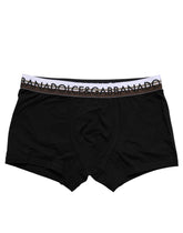 Dolce & Gabbana Black Cotton Stretch Regular Boxer Underwear - IT3 | XS - Boxer Briefs
