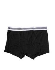 Dolce & Gabbana Black Cotton Stretch Regular Boxer Underwear - IT3 | XS - Boxer Briefs