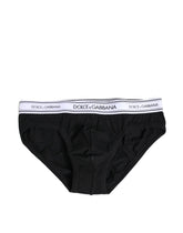 Dolce & Gabbana Black Cotton Stretch Regular Brief Underwear - IT4 | S - Briefs