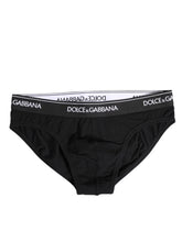 Dolce & Gabbana Black Cotton Stretch Regular Brief Underwear - IT4 | S - Briefs