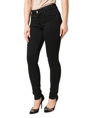 Dolce & Gabbana Black Cotton Stretch Skinny Denim Jeans - IT36|XXS