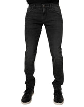 Dolce & Gabbana Black Cotton Stretch Skinny Men Denim Jeans - Jeans