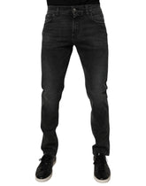 Dolce & Gabbana Black Cotton Stretch Skinny Men Denim Jeans - IT58 | XXL - Jeans