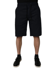Dolce & Gabbana Black Cotton Sweatshorts Men Bermuda Shorts - IT46 | S - Bermudas