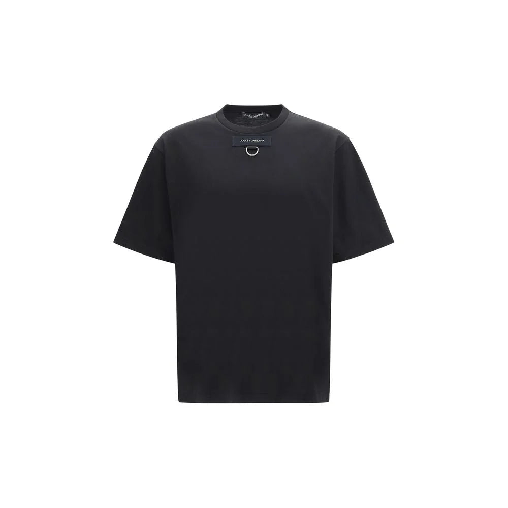 Dolce & Gabbana Black Cotton T-Shirt