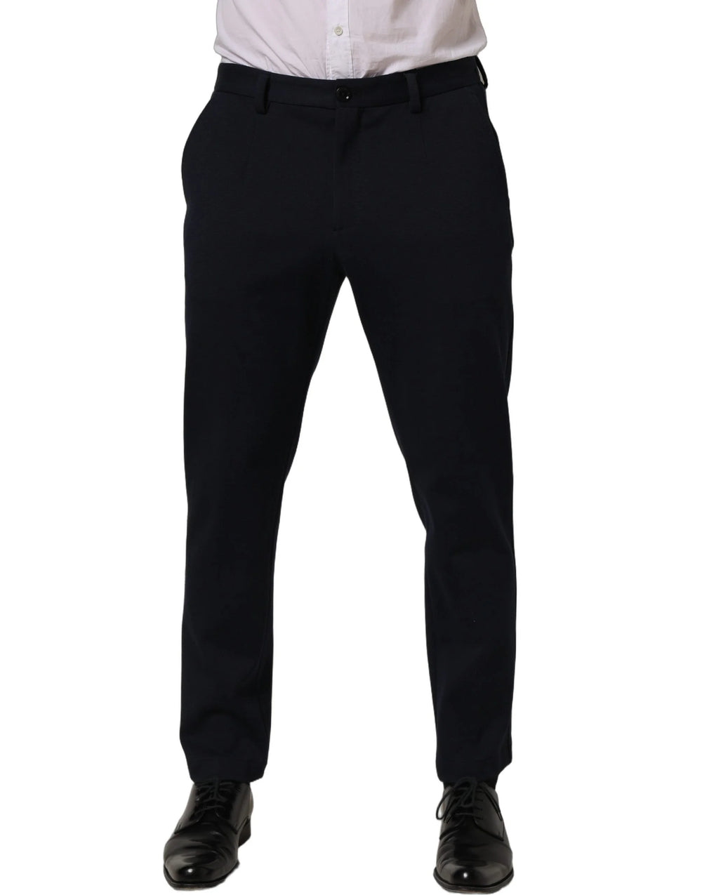 Dolce & Gabbana Black Cotton Tapered Leg Dress Trouser Pants - IT50 | L