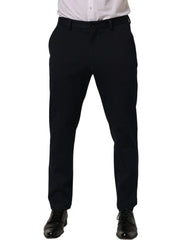 Dolce & Gabbana Black Cotton Tapered Leg Dress Trouser Pants - IT50 | L