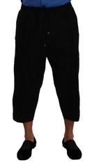 Dolce & Gabbana Black Cotton Torero Sweatpants Shorts Pants - IT52 | XL - Sweatpants