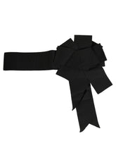 Dolce & Gabbana Black Cotton Wrap Around Tie Cintura Belt - IT40|S