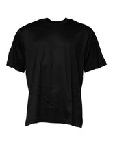 Dolce & Gabbana Black Crew Neck Short Sleeve T-shirt - IT52 | XL - T-Shirts
